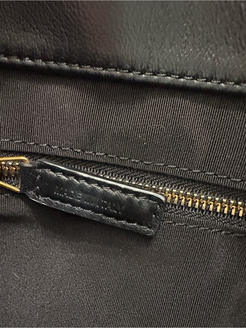 Saint Laurent Black Quilted Leather Tote with Gold Logo Accent - Picture 5 of 11